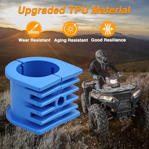 Image of FUSCH Upgraded TPU Upper Steering Bushing Compatible with Polaris Ranger 500 570 800 Sportsman 400 450 500 570 700 800 850 1000 Scrambler RZR Magnum Hawkeye Replace#: 5439731