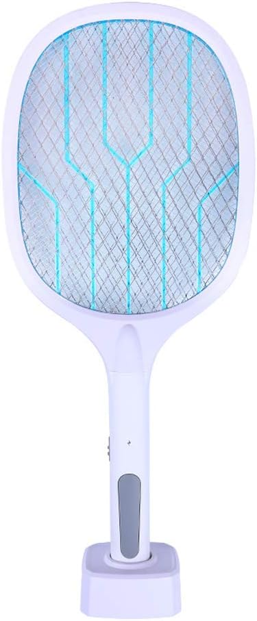 WEIYUE Electronic Fly Swatter, 2 In 1 Mosquito Killer, Usb Rechargeable With Led Light & 3-layer Safety Mesh, Pests Insects Control Indoor And Outdoor