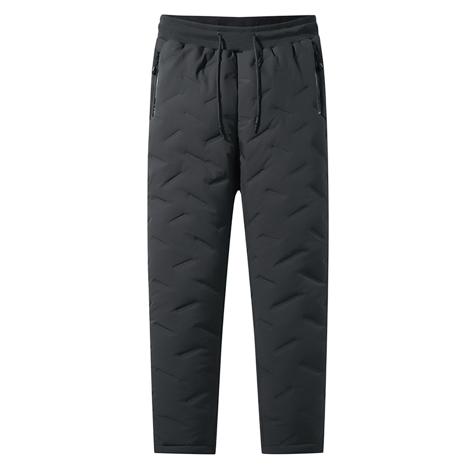 Fleece Lined Sweatpants for Women Men Winter Warm Pants Athletic Thermal Joggers with Zipper Pockets