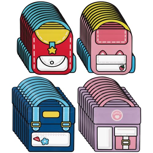Ovveroche 36 peças de sacolas de lembrancinhas de festa, reutilizáveis, de aniversário, de volta às aulas, mochila fofa com alça para aniversários, casamentos, doces, Natal