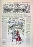  MODE ILLUSTREE (LA) [No 51] du 18/12/1904 - JOURNAL DE LA FAMILLE DESCRIPTION DE LA GRAVURE COLORIEE - MODELE DE PIRET - MANTEAU POUR FILLETTE - DOUILLETTE EN VELOURS