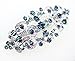 Faship Gorgeous Navy Blue Rhinestone Crystal Floral Hair Barrette Clip