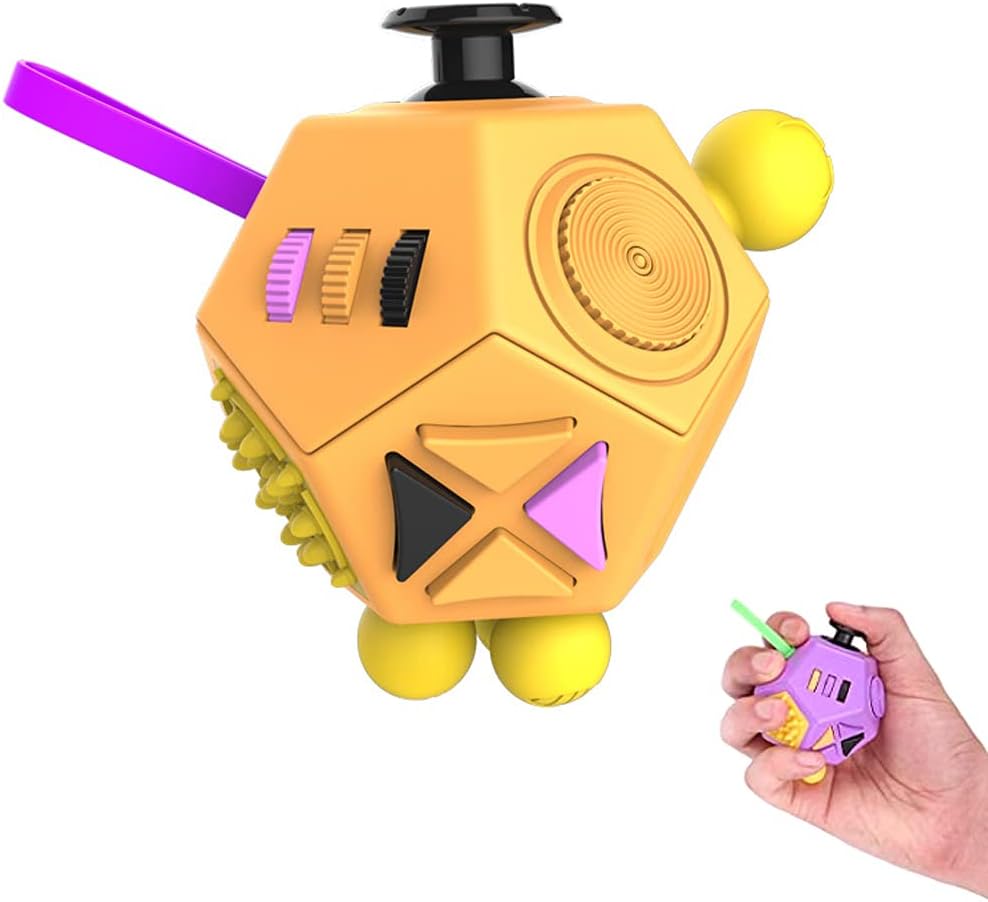 Kswl ストレス解消 キューブ 12面 ボール 暇つぶし おもちゃ 玩具 ポケットゲーム サイコロ 気分転換 減圧キューブ ポータブルおもちゃ リリーフ プレゼント 減圧玩具 フィジェットキューブ Cienciaworld Com