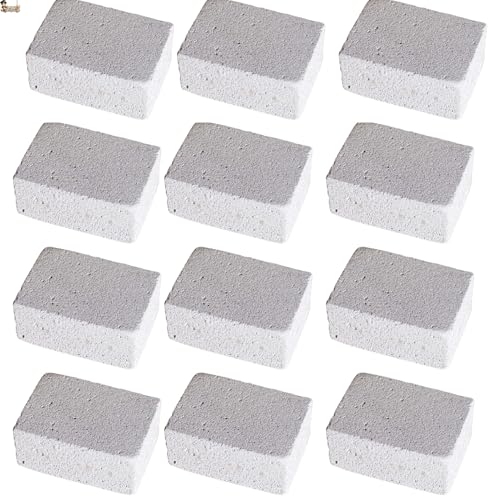 BricoLoco.com Bloque de Piedra pómez Limpieza. Pack 12 uds. Limpiar Barbacoa, Parrilla, Horno, Plancha, Cocina, WC. Limpieza Profunda y eficaz de Grasas, aceites,… (12)
