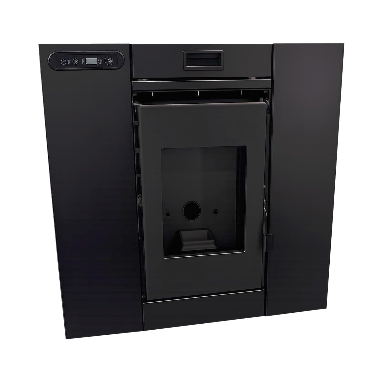 EIDER BIOMASA Insertable de Pellets INSERT 8 – Estufa de Pellets para Chimenea – 7,98 kW – Rendimiento 94% – Tolva 13 kg – Hasta 185 m³ – Programable WiFi