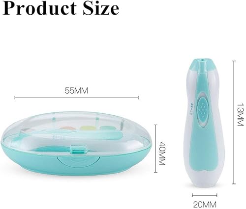 Miniatura 8 de Limpiador de uñas para bebés  Kit de cortaúñas eléctrico seguro  recortador de uñas para recién nacido o para niños y niñas de los pies  funciona