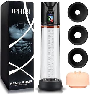 Penile Vacuum Pump Penis Enlargement Enhancer Ring Electric Penis Pump Sex Toys for Men Male Masturbator Penis Extender