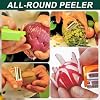 2-in-1 Multifunctional Peeler, Pelador Multifuncional 2-En-1, Multi Cutter and Julienne Set with Grating Plate Great, Multifunctional Kitchenware Set, All Kinds of Fruits and Vegetables (2pc)