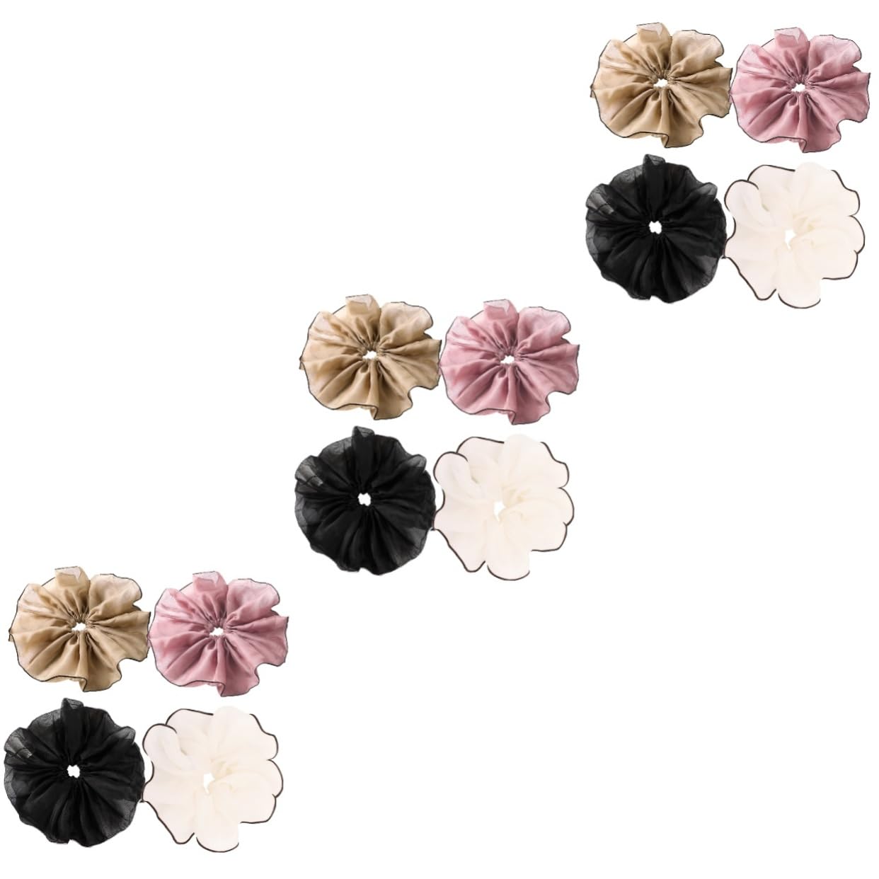 Beavorty 3 Set Di Elastici Per Per Donne Fasce Per Elasticizzate Grandi Scrunchies Per Fermagli Per Per Ragazze Fermacoda Di Cavallo 4 Pezzi*3