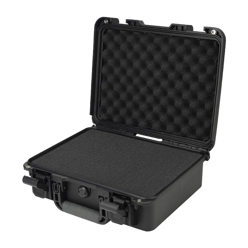 Funda rígida resistente de 16 x 13 x 6 pulgadas con inserto de espuma personalizable