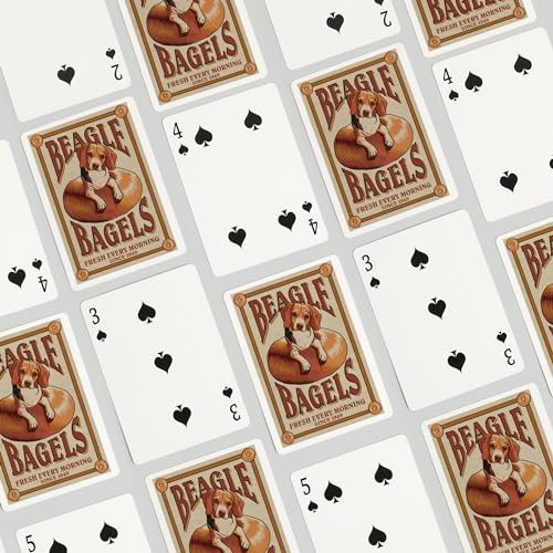 Baraja de Póker Beagle Bagels Retro, 52 cartas miniatura 4