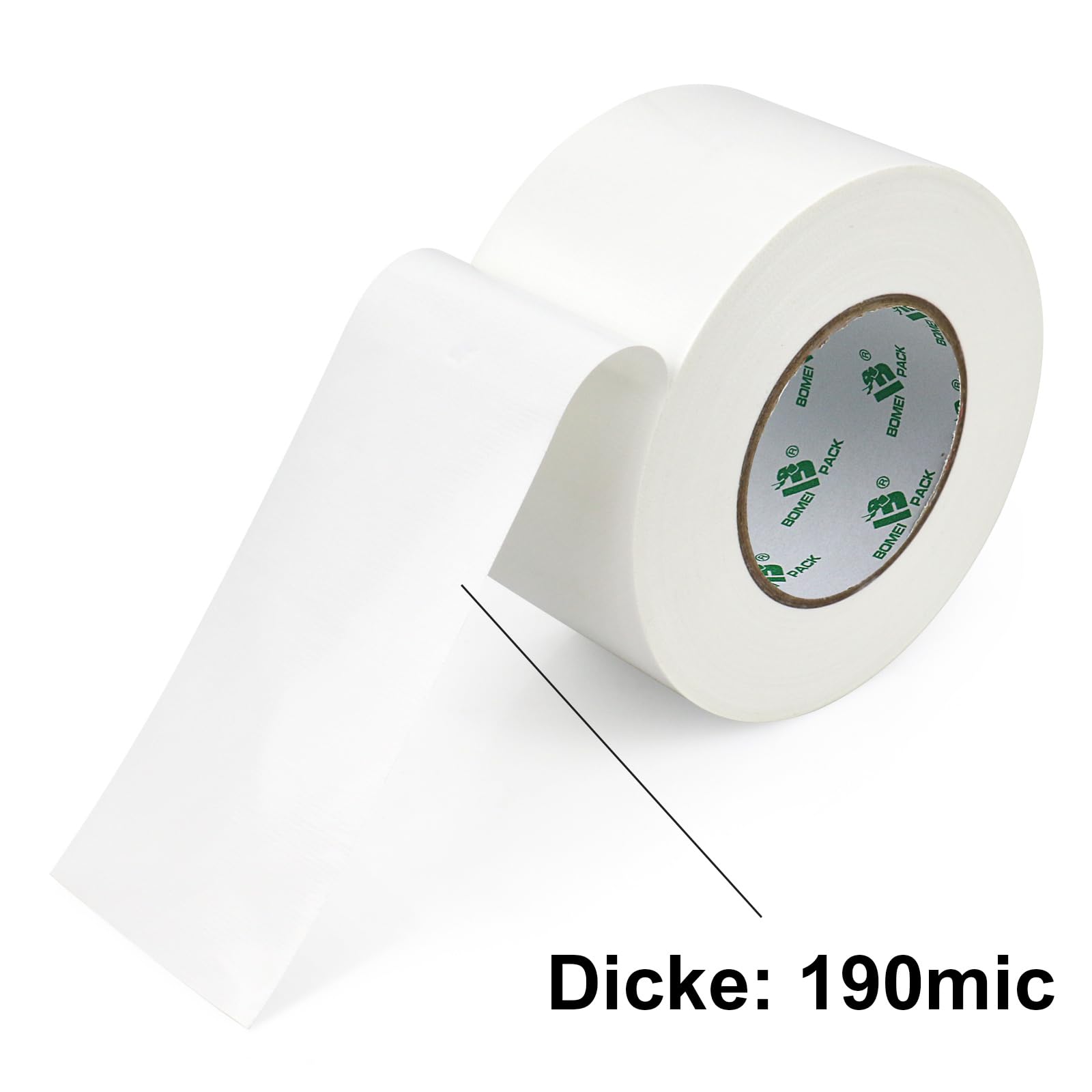 BOMEI PACK Cinta americana blanca profesional, 75 mm x 50 m, cinta impermeable de tela para reparaciones, manualidades, uso en interiores y exteriores - 1 Rollo