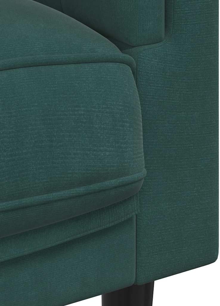 Sofa Dark Green 100% Polyester Living Room Furniture