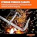 Jorgensen Bar Clamps, 12-Inch Light-duty Drop Forged Steel Bar Clamps for Woodworking and Welding, 2 Pack