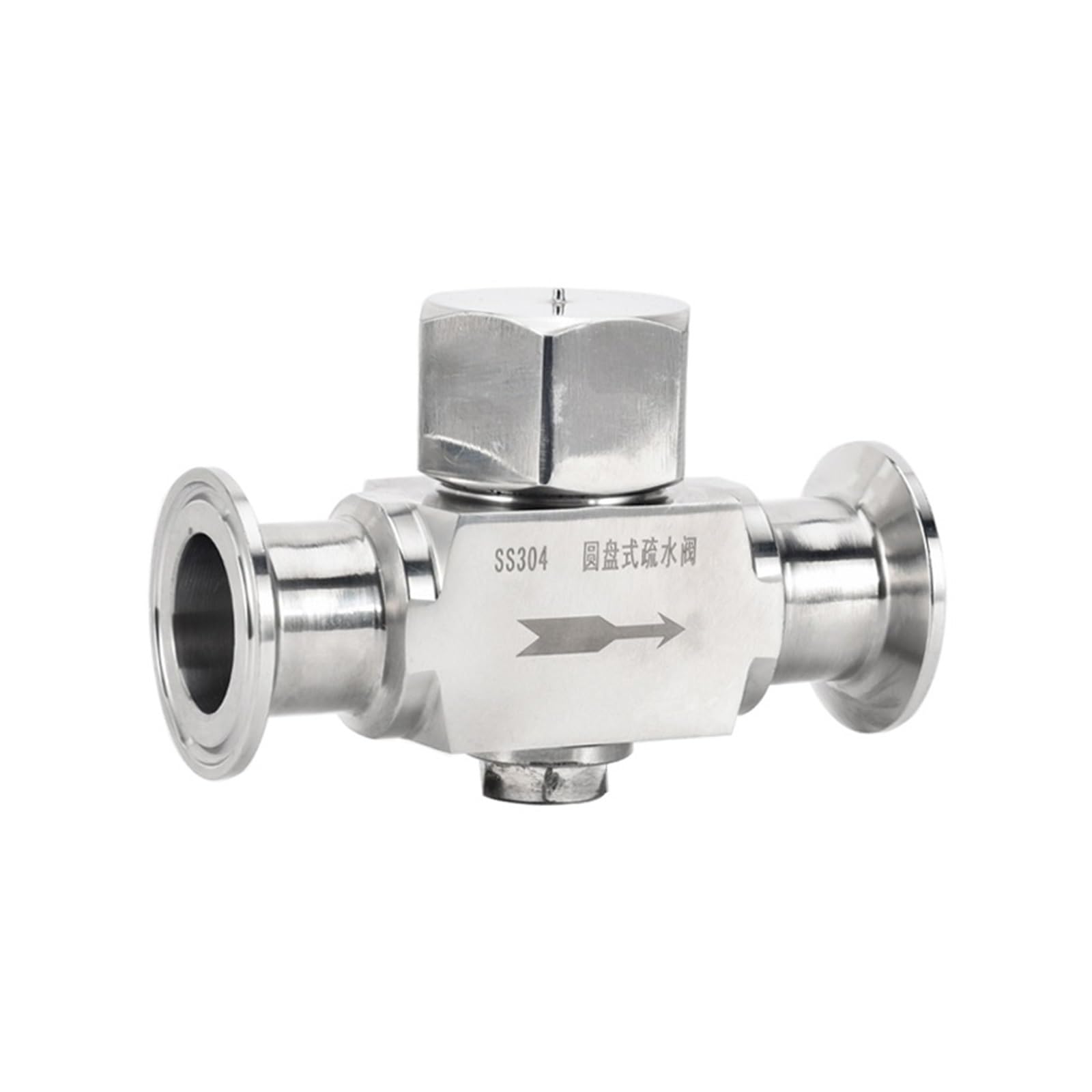 Trampa de Vapor de Acero Inoxidable SS304 de 2" con Triple Abrazadera y diámetro Exterior de 45 mm, Engrosada, Resistente a Altas temperaturas