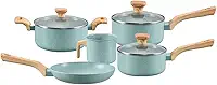 Mimo Style Conjunto de 5 Panelas, Pratic Cook Green, Compatível com Fogão por Indução