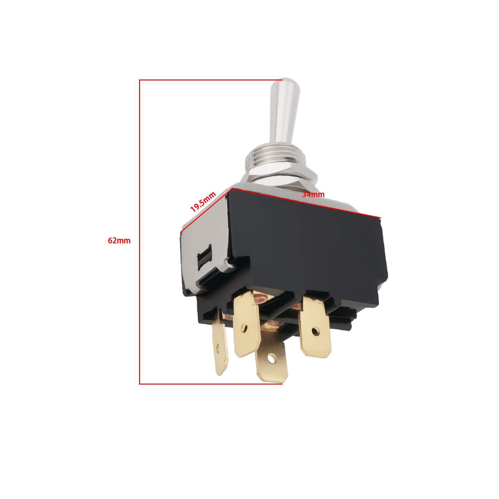 Amazon.com: Micro Traders 1pc 4-Pin 2-Position Lever Switch Self