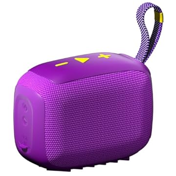 Caixa de Som, inava, Go-4, Bluetooth, Portátil,12h de reprodução, À Prova D'água IP67, TWS/FM/USB/TF(roxo)