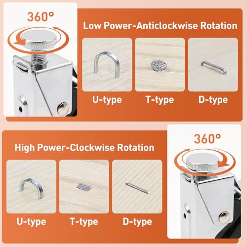 Staple Gun with Remover - 3 in 1 Heavy Duty Nail Steel Gun Kit with 2100 Staples, Upholstery Stapler for Fixing Material, Decoration, Carpentry, Furniture 2 Staple Gun with Remover - 3 in 1 Heavy Duty Nail Steel Gun Kit with 2100 Staples, Upholstery Stapler for Fixing Material, Decoration, Carpentry, Furniture - Image 2
