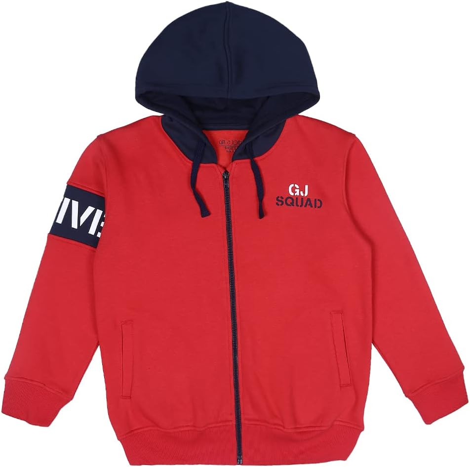 Gini & JonyBoys Red Plain Knits Jacket
