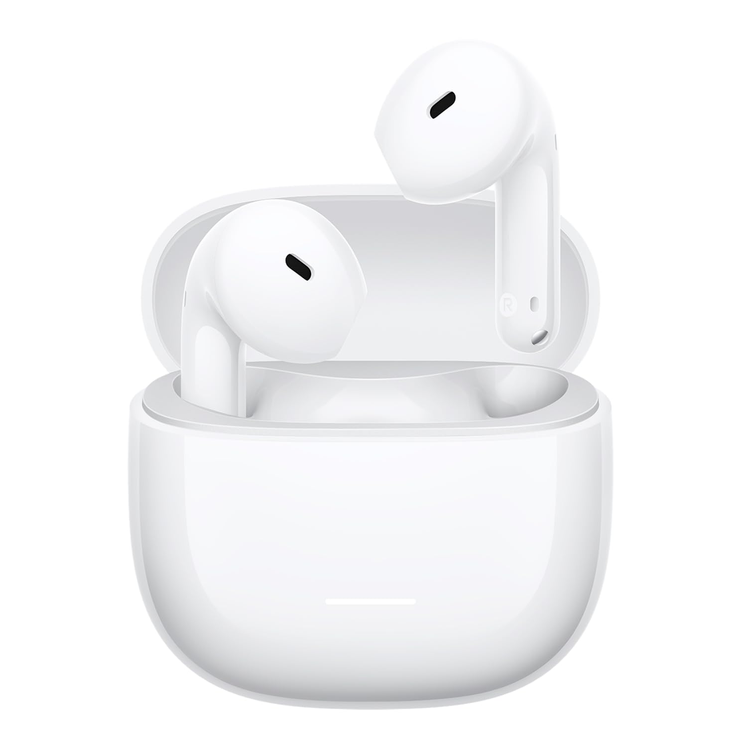 Xiaomi REDMI Buds 8 Active - Auricolari Bluetooth TWS Semi-in-ear, Driver titanio da 14,2 mm per bassi potenti, Fino a 37h di autonomia, BT5.4, connessione simultanea a 2 dispositivi, 5EQ, IP54,Bianco