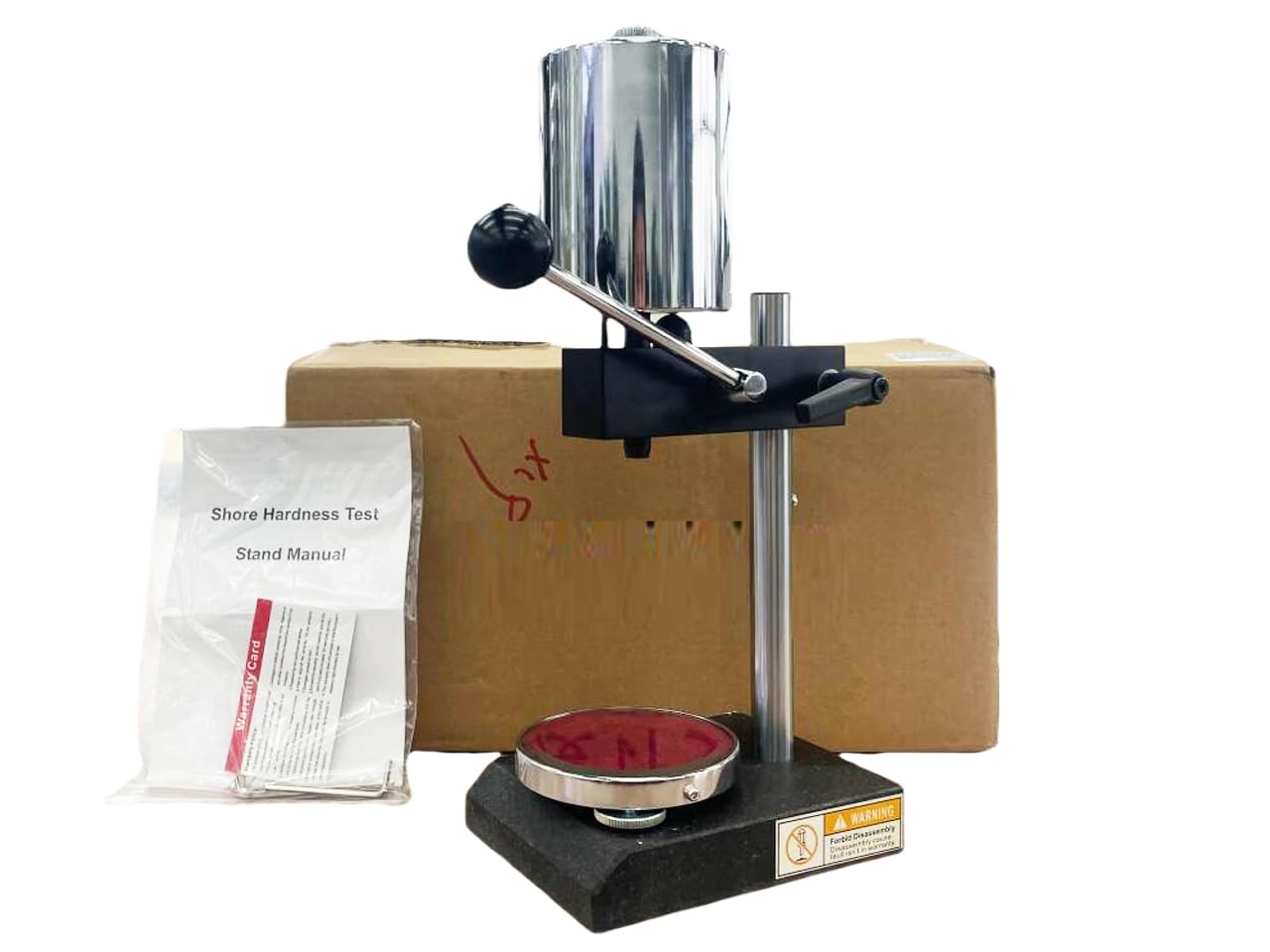 Hardness Test Stand for Shore D Durometer Hardness Tester Durometers Stand Color White