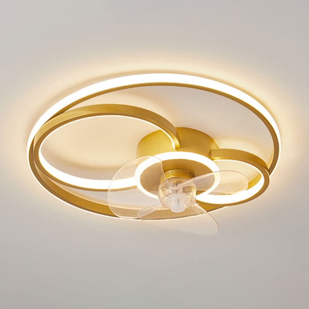 Ventilateur de plafond avec lumière LED 110W dimmable et 3 vitesses pour chambre
