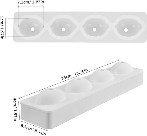 Miniatura 3 de DOITOOL Molde de silicona con forma de limón, moldes de limón de silicona para tartas 3D para hornear postre helado de gelatina