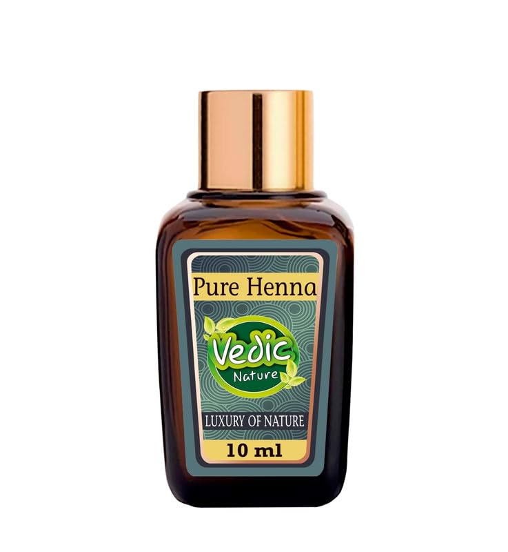 Vedic Nature Pure Henna Luxury Attar Premium Long Lasting Fragrance Oil for Unisex Men and Women 10ml | Alcohol free | Perfume | Scent | Cologne | Eau de Parfum