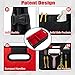 JOJOY LUX Car Trunk Organizer with Multi Compartments - Automotive Collapsible Cargo Containers with 11 Pockets & Reinforced Handles, Vehicle Grocery Organizer Bin Caddy Bag for SUV Van Truck