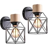 🌸 Aplicación: la pantalla simple y el portalámparas de madera crean un diseño moderno y creativo. La luz de la pared es adecuado para el dormitorio, la sala de estar, el comedor, la cocina, la cafetería, el bar y muchos otros lugares interiores.