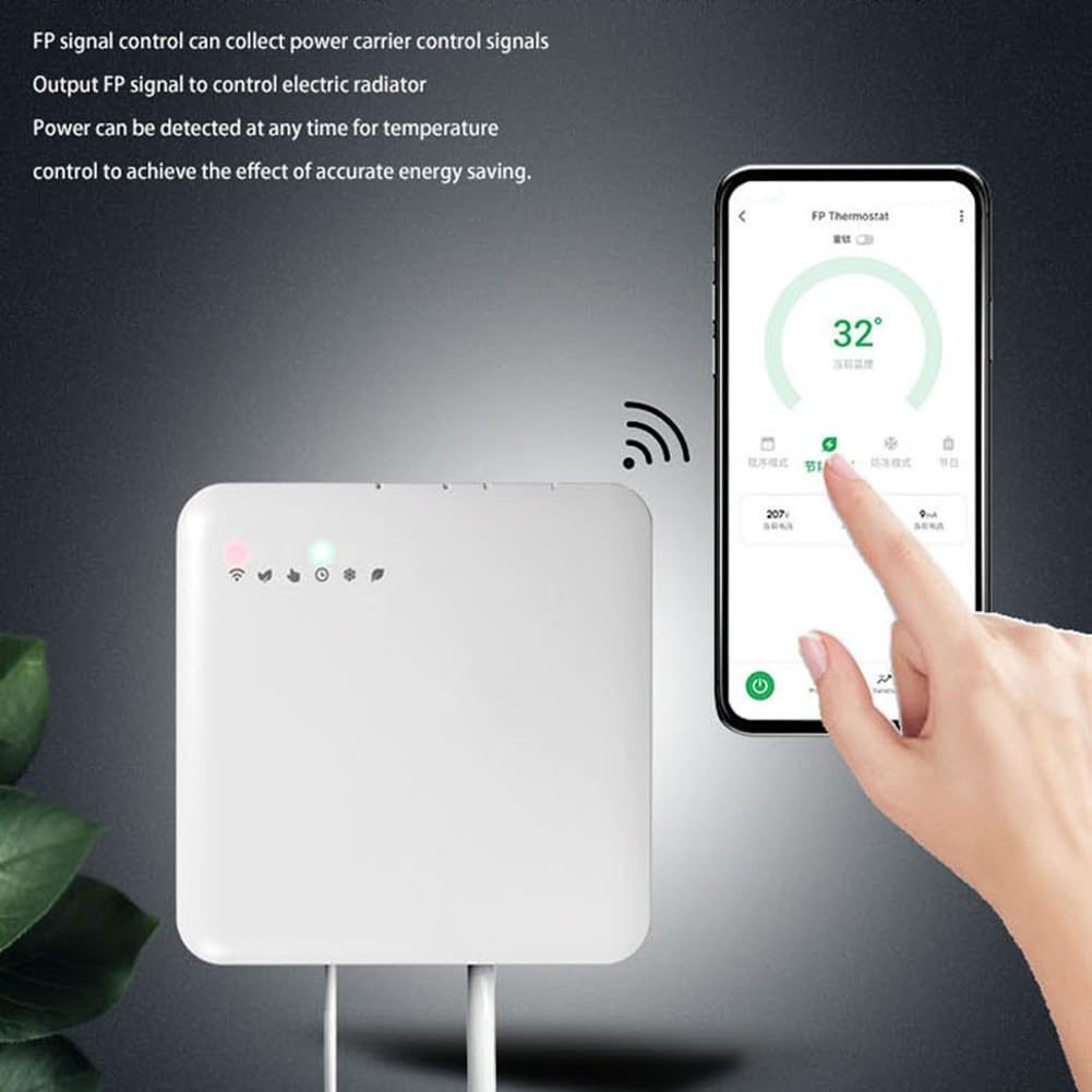 Thermostat de radiateur électrique intelligent Tuya, interrupteur de contrôle de température programmable, fonction d'ouverture de fenêtre, 6 modes de chauffage