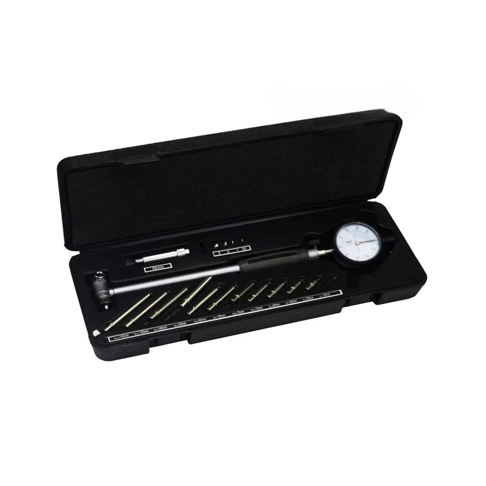 Jauge d'alésage à Cadran Diamètre du Trou 50-160MM 35-50MM 0,01mm Cadran Alésoir Indicateur Diamètre Indicateurs Précision Moteur Cylindre Mesure Kit De Test Outil Compteur(35-50mm type1)