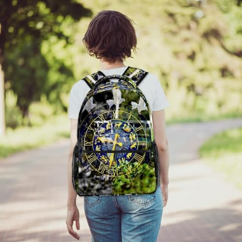 Sac à dos d'école astrologie et sac de voyage multicolore pour ado