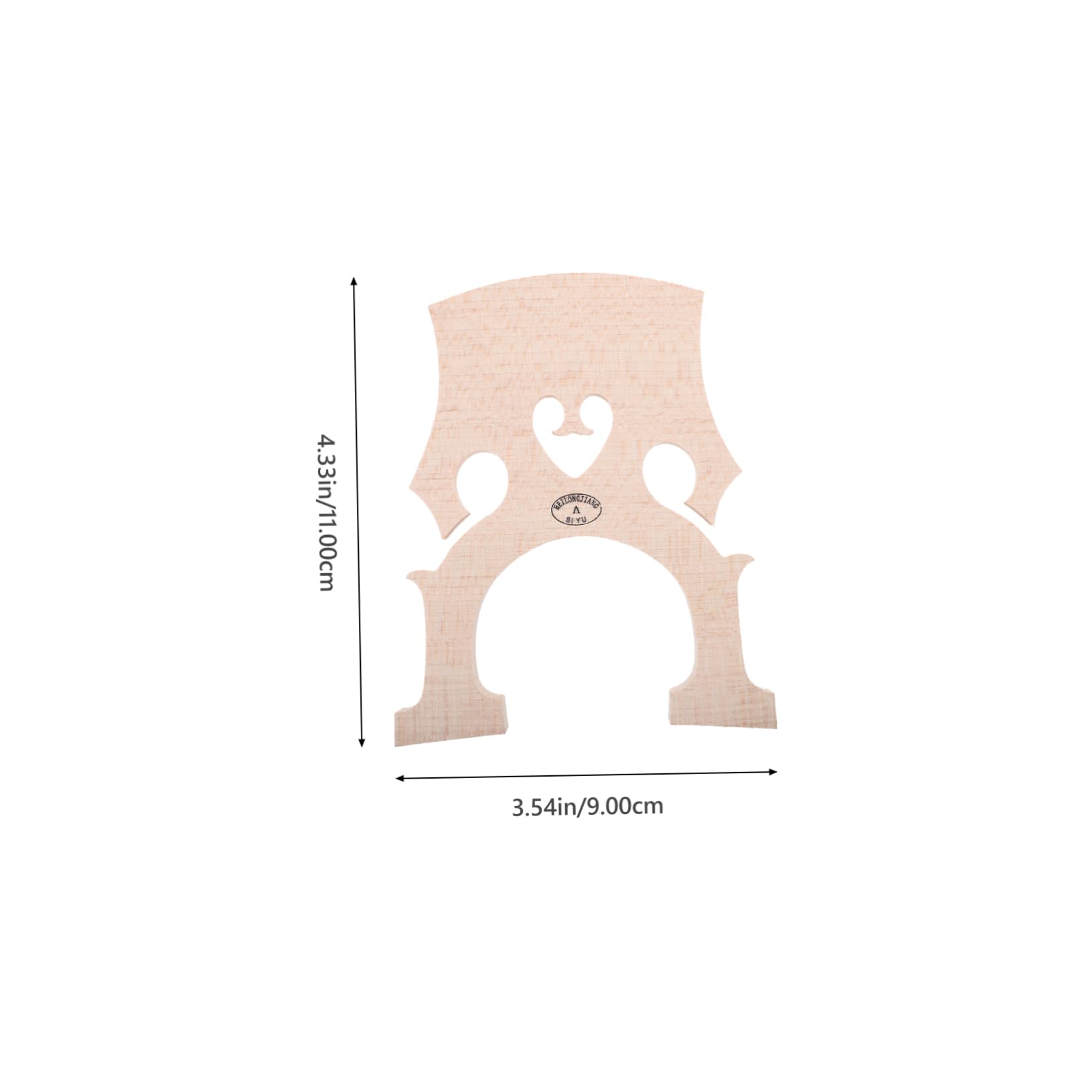 Garneck Cello Fitted Bridge 4/4 Size Maple Cello Bridge Tuner Grain Easy to Shape