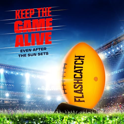 Flashcatch SH-011 Light Up Football - Glow In The Dark Ball - No 6 - Outdoor Sports Birthday Gifts For Boys 8-15+ Year Old - Kids Teenage Youth Easter Gift Ideas Activity - Boy Toys Stuff Ages 8 9 10 11 12 13 14 15 thumb #4