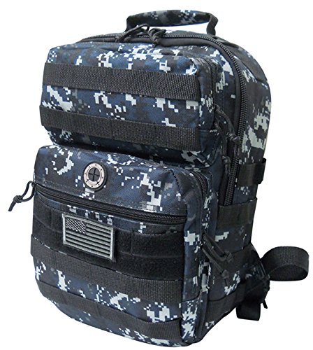 Nexpak 14" Tactical Military Camping Hiking Outdoor Backpack w/MOLLE straps DP314 DMBK Navy Digital Camo