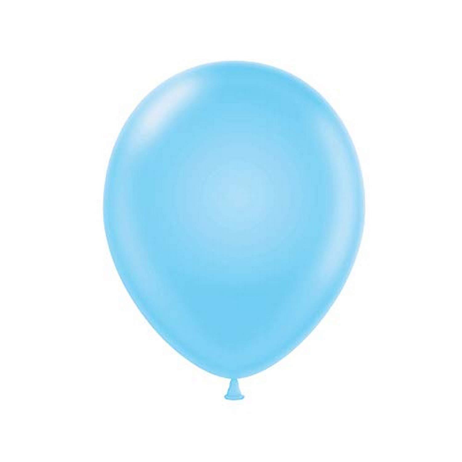 Tuf-Tex 15021 Baby Blue Latex Party Balloons, 5", Light Blue, Pack of 50