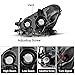 SOCKIR Headlight Assembly Compatible with 2008-2012 Chevy Malibu 4 Door Passenger and Driver Side (Chrome Housing & Amber Reflector)