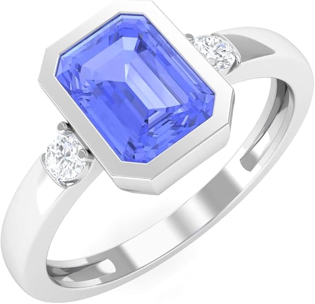 宝石 タンザナイト+ダイヤモンド／青い光 (鑑別書付き) - www.onkajans.com