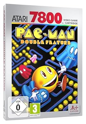 Dual function PAC-MAN (compatible with Atari 2600+, Atari 7800+ and Atari 7800 video game systems)
