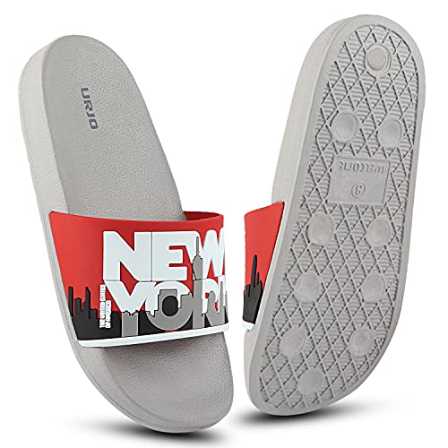 Image of URJO Kids's Sliders /Slippers Lightweight Super Flexible Arch Support Durable Anti Skid & Stylish Dailywear Sliders /Slippers for Boy's & Girl's