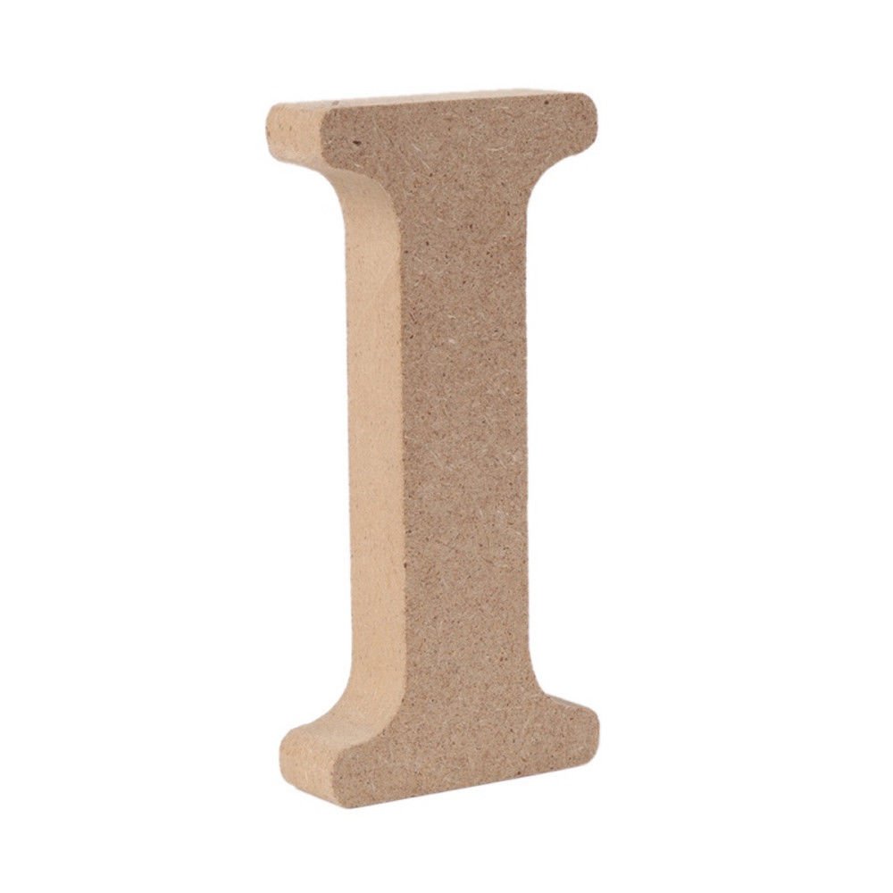 arkCRAFT A-Z Wooden Letters(Natural Color) Alphabet Wall Hanging Wedding Party Home DIY Decor (I)