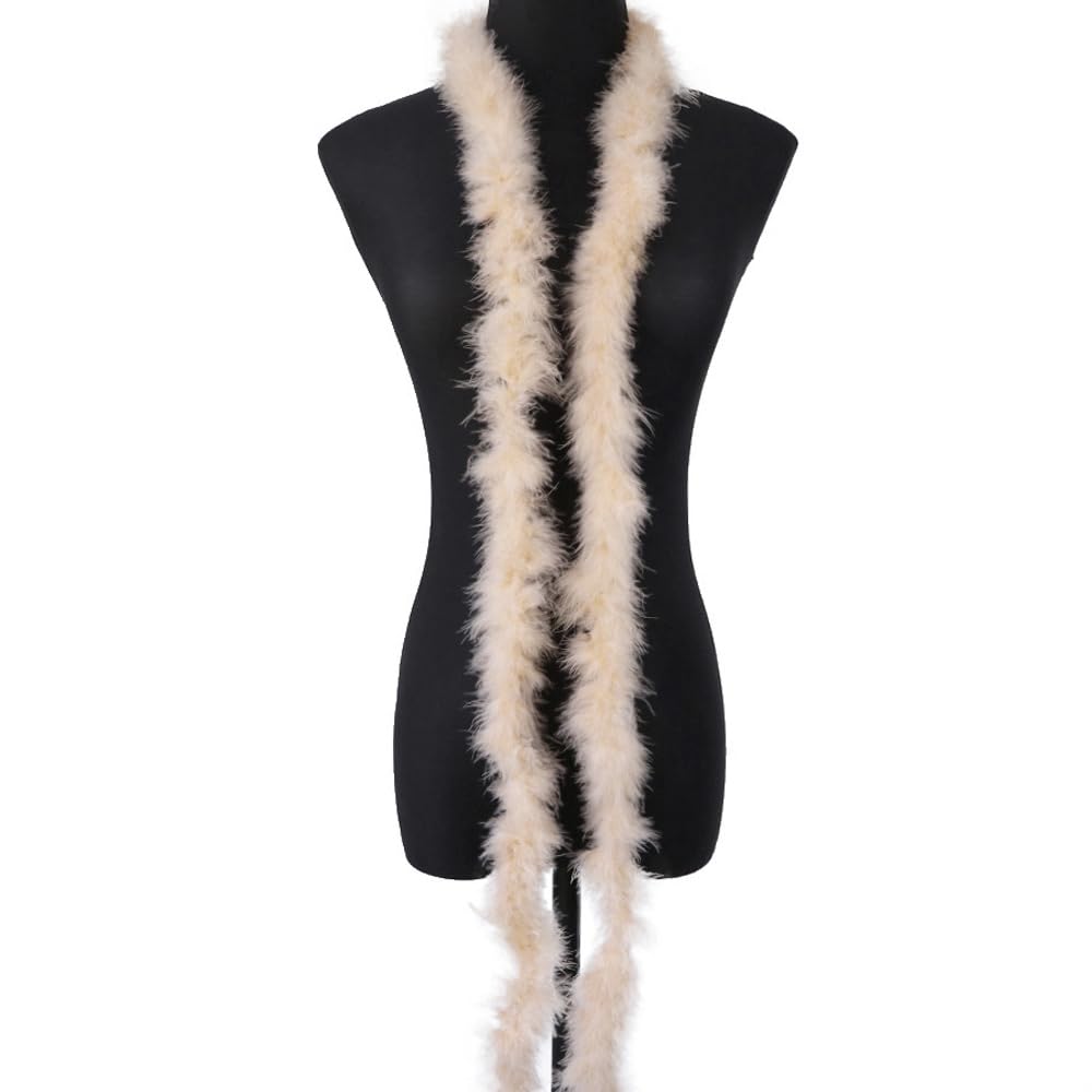 Aniyan Federboa 2m Orange - Truthahnfedern Für Karneval & Partys