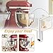 K5AB K5SS Kitchen Mixer Aid Coated Flat Beater by AMI PARTS for 5 QT Mixer Stainless Steel Bowl Compatible with Model KSM50 KSM5 KSM450