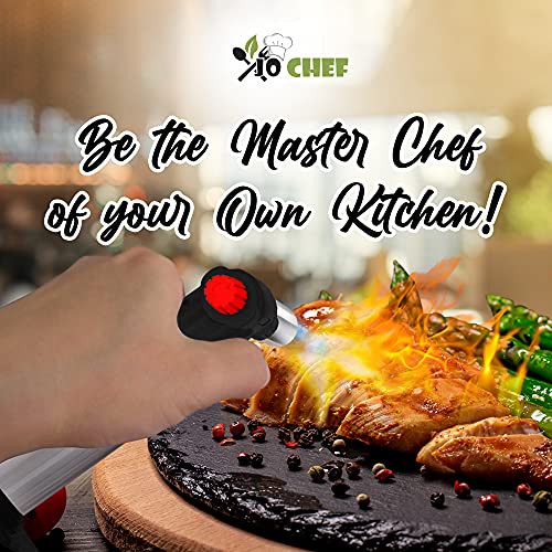 Kitchen-Torch-With-Butane-included-Refillable-Butane-Torch-With-Safety-Lock-Adjustable-Flame-Fuel-gauge-Culinary-Torch-Creme-Brulee-Torch-for-Cooking-Food-Baking-BBQ-2-Cans-Included