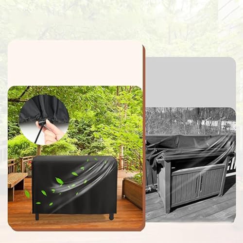 Outdoor Pizza Oven & BBQ Table Protective Cover - Waterproof Dustproof Polyester with Ventilation Drawstring & Click Close Straps for Secure Fit - Image 7