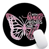 mit Brave Wings She Flies Gaming-Mauspad, Schreibtischzubehör, inspirierendes Abschlussgeschenk, Mitarbeitergeschenke, rutschfest, wasserdicht, genähte Kanten