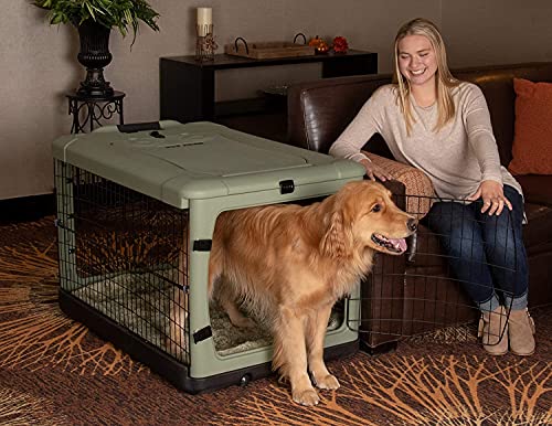 Pet Gear The Other Door 4 Door Steel Crate for Dogs/Cats, 42", NEW Sage by Pet Gear - Image 3