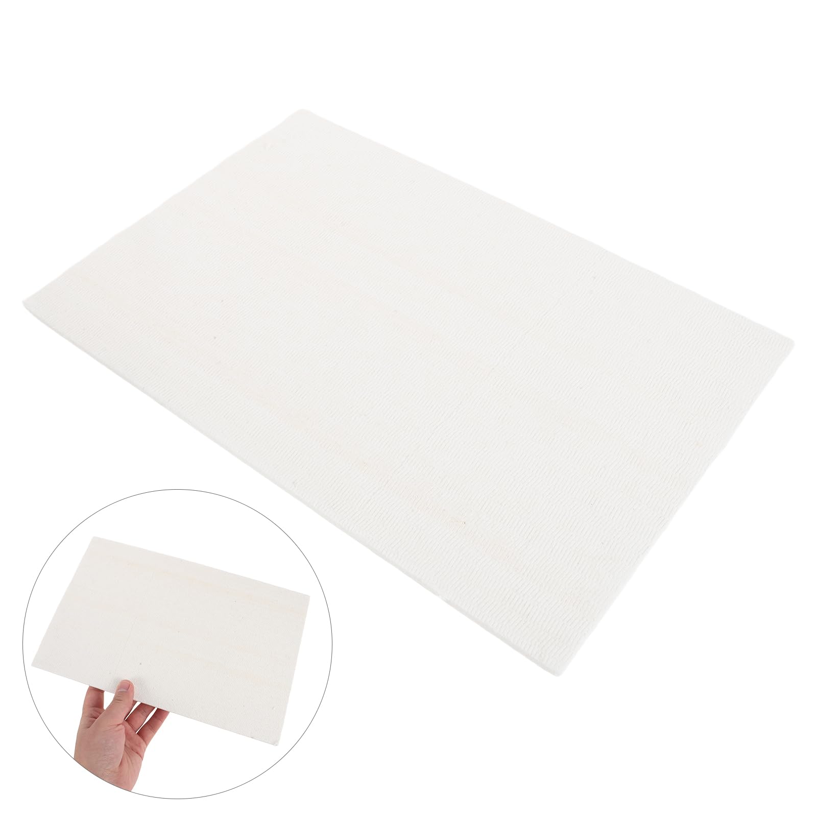 Panneau Isolant Thermique en Fibre Céramique Blanc, Résistant à Haute Température, Contrôle Stable pour Poêle à Granulés et Cuisines Commerciales, Lot de 2pcs